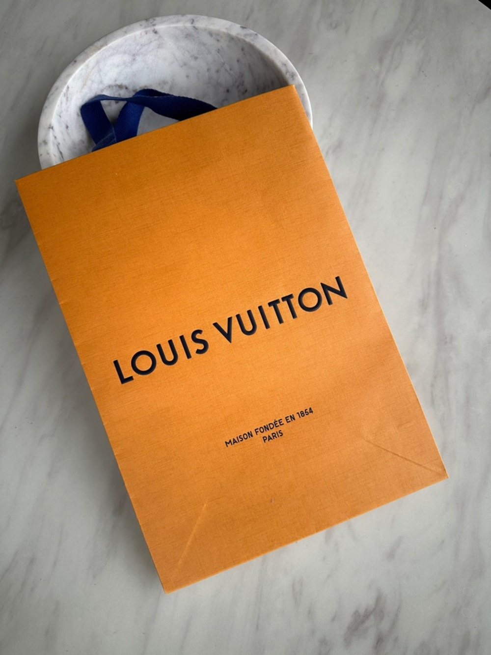 Louis Vuitton Orange Gift Bag